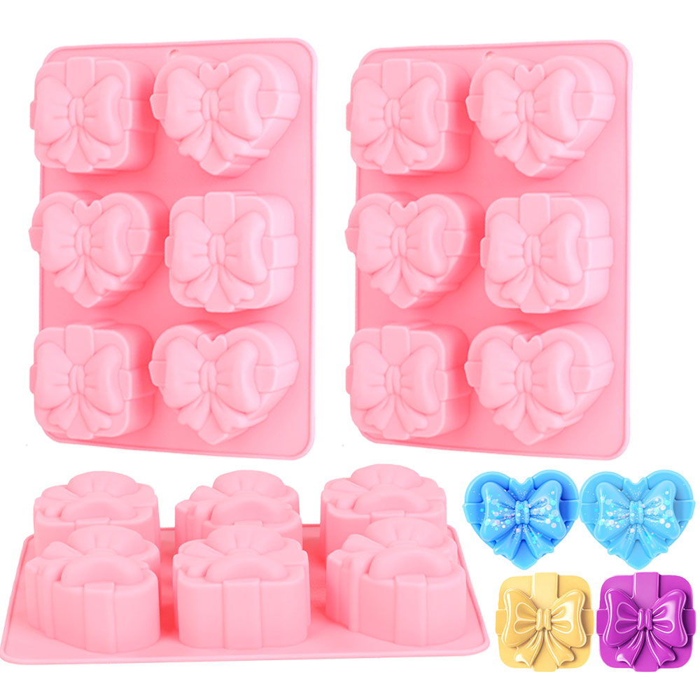 Candle Making Wax Melter - Square Heart Shape Silicone Mold 6