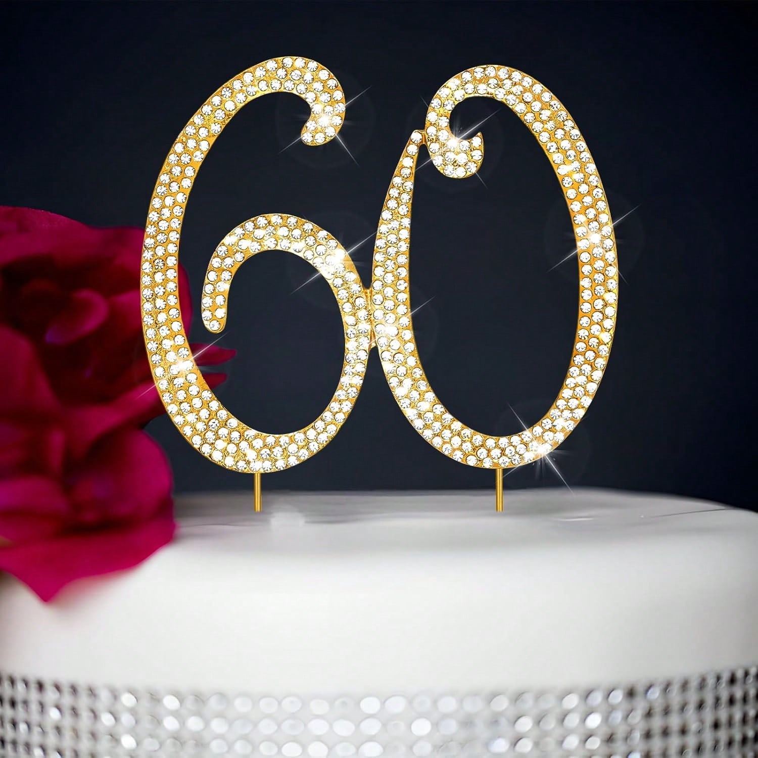 Candle Making Tutorial - Large Gold Rhinestone Number Cake Topper