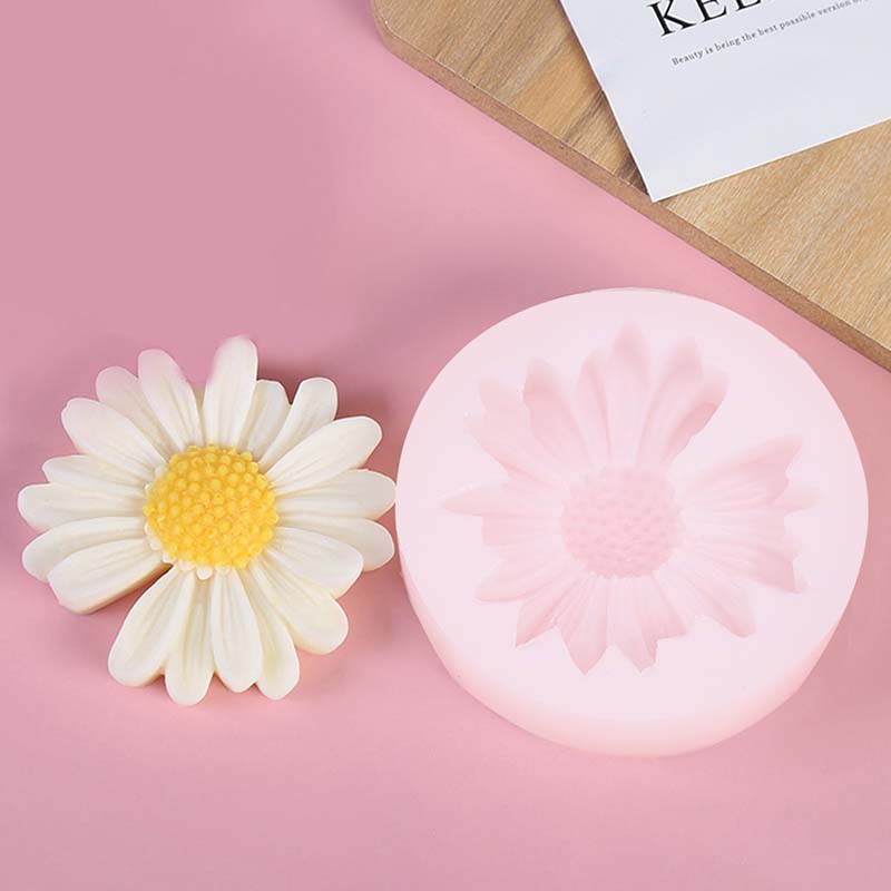 Candle Making Wax Melter - DIY Candle Silicone Mold Daisy Chamomile