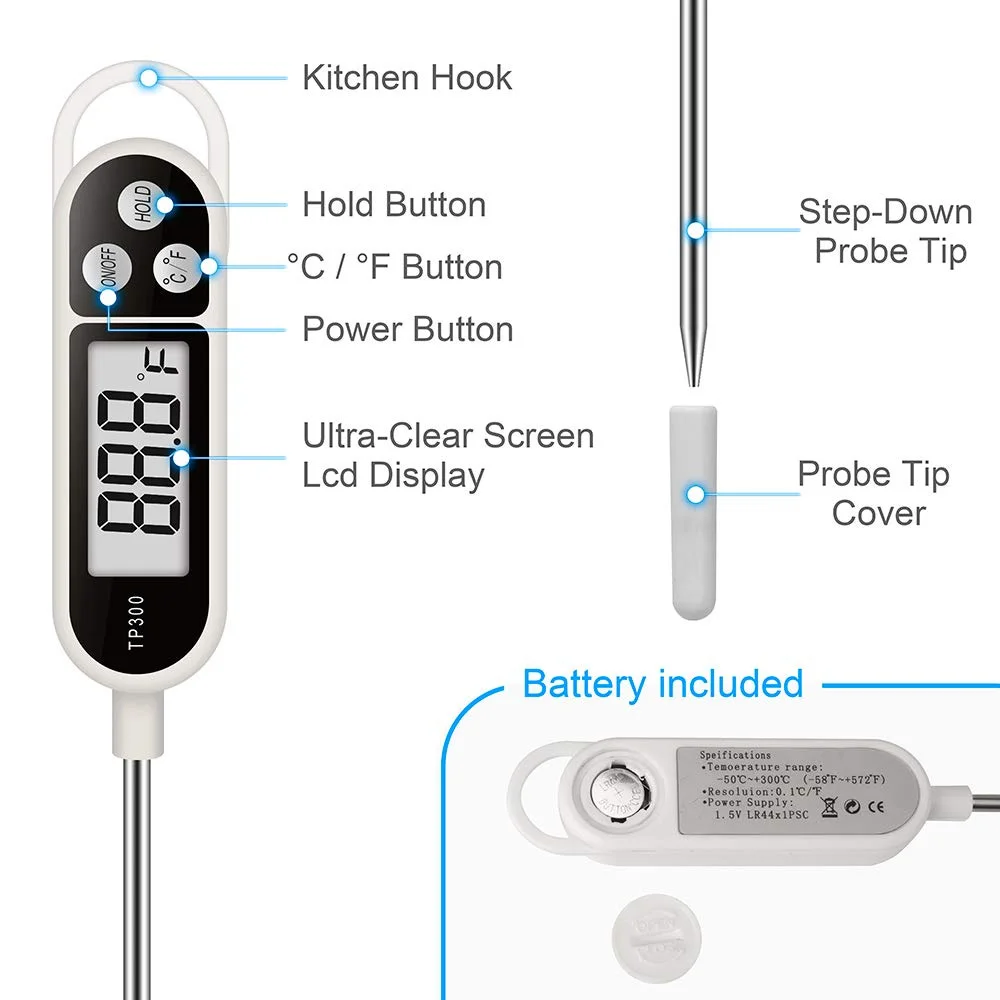 Digital Meat Food Thermometer  - Thermometer Candy Candle ulasan dan harga