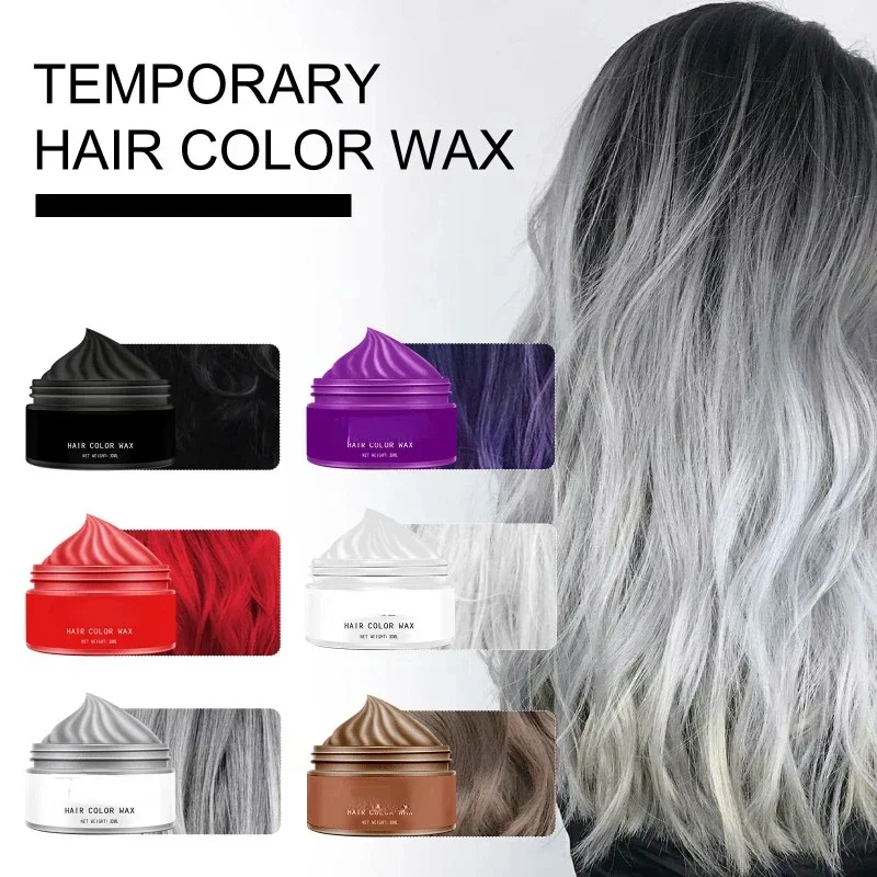 Temporary Dye Hair Wax Gray Ha - Candle Dye Chip ulasan dan harga