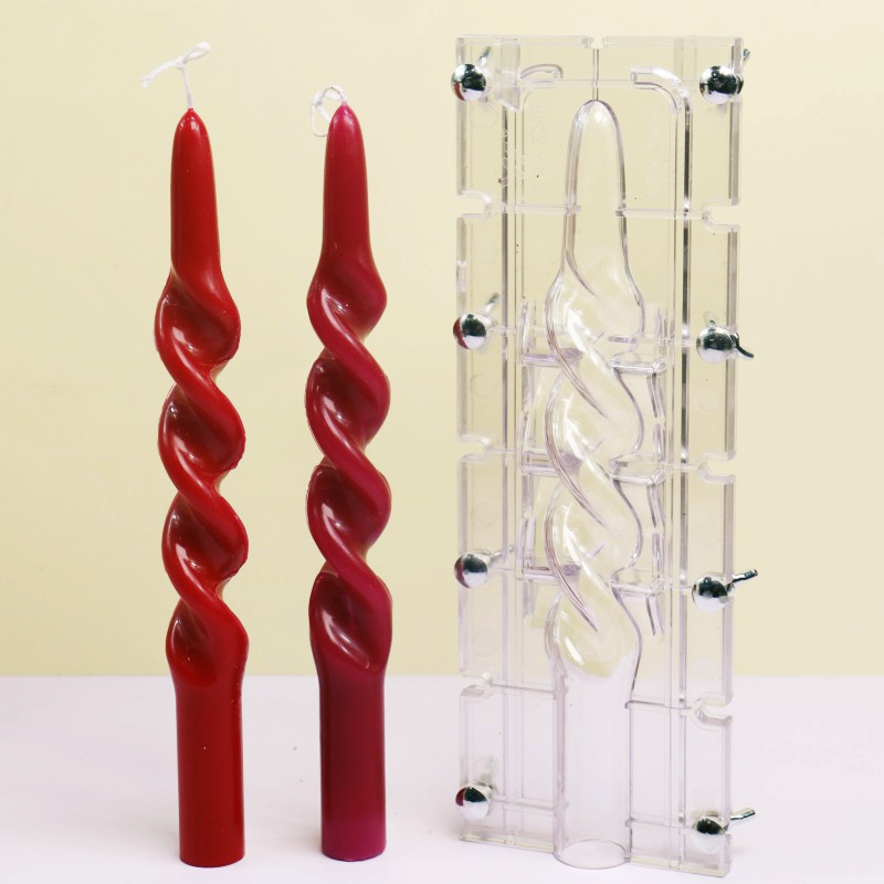 Twisted Stripe Column Acrylic  - Candle Making Kit Diy ulasan dan harga