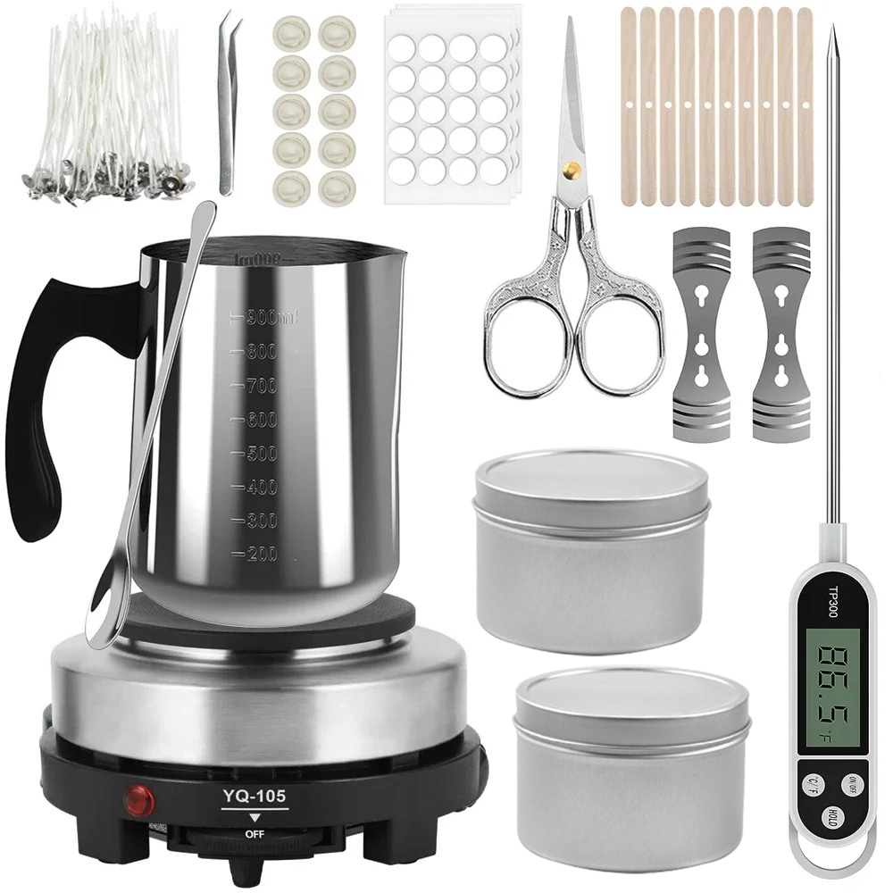 Candle Pouring Pot with Electr - Candle Making Vessels ulasan dan harga