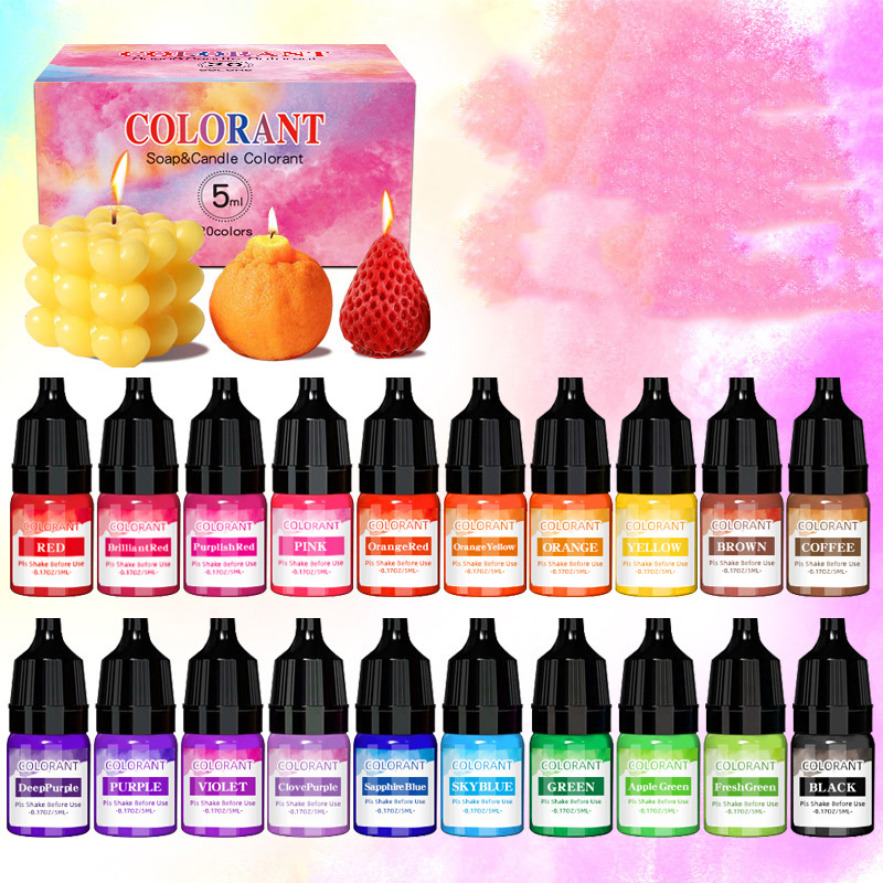 20 Color Candle Dyes Pigment A - Candle Dye Chip ulasan dan harga