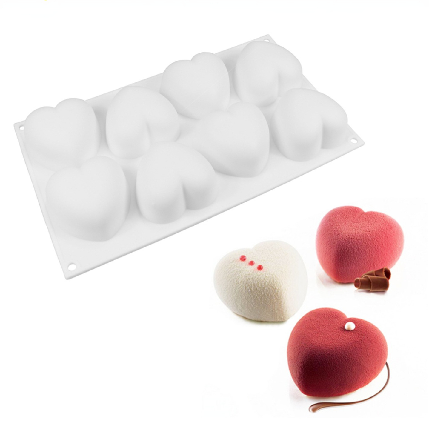 Love Heart Silicone Soap Mold  - Candle Making Tutorial ulasan dan harga