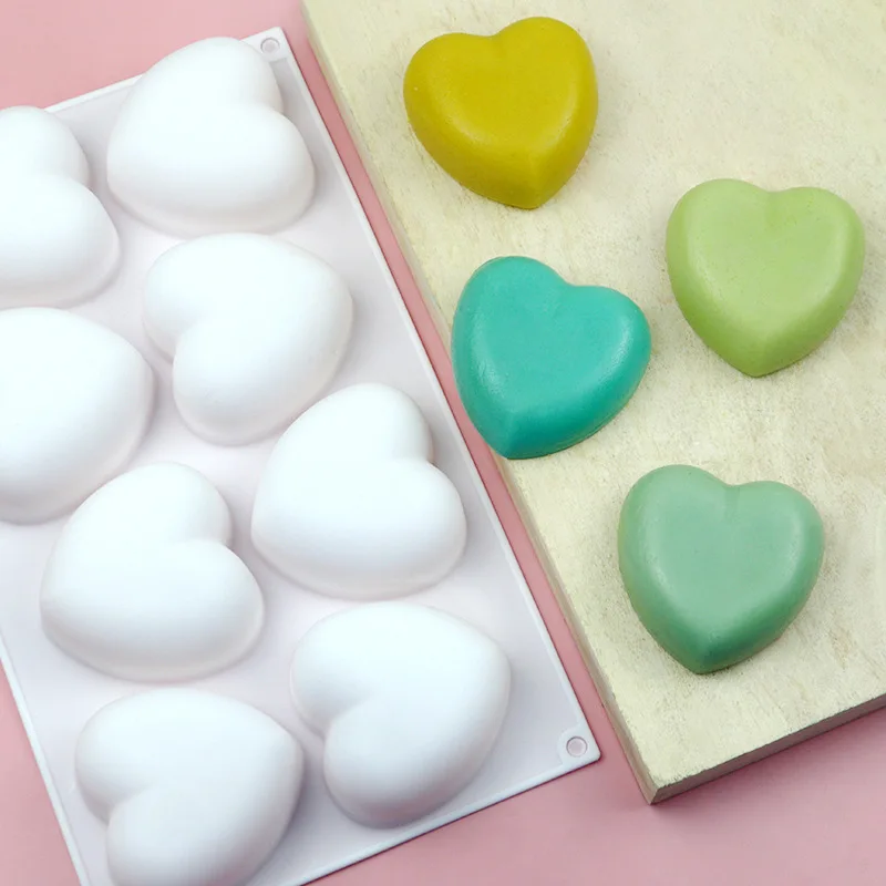 Love Heart Silicone Soap Mold  - Candle Making Tutorial ulasan dan harga