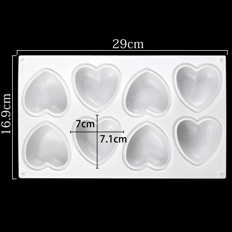Love Heart Silicone Soap Mold  - Candle Making Tutorial ulasan dan harga