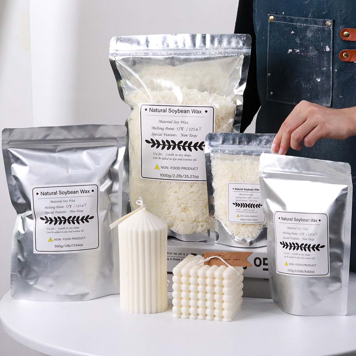 100/250/500/1000g Natural Soy  - Candle Making Kit Diy ulasan dan harga