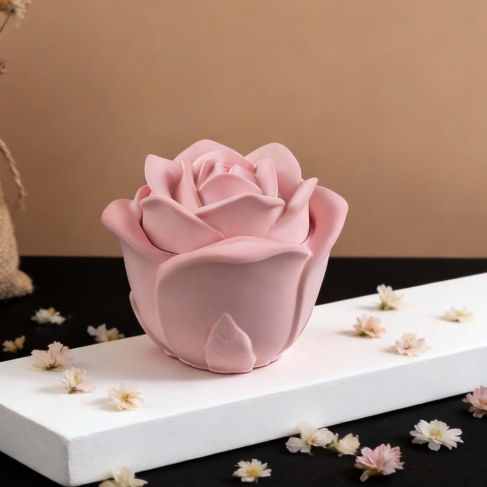 Candle Vessel Silicone Rose Fl - Candle Making Vessels ulasan dan harga