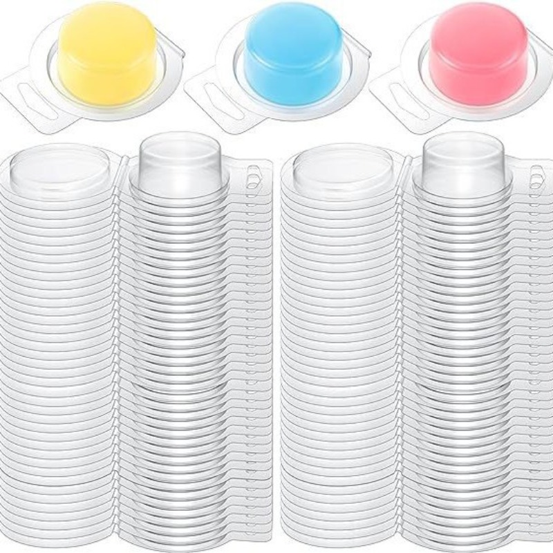 20/50pcs Clear Plastic Wax Mel - Candle Making Vessels ulasan dan harga