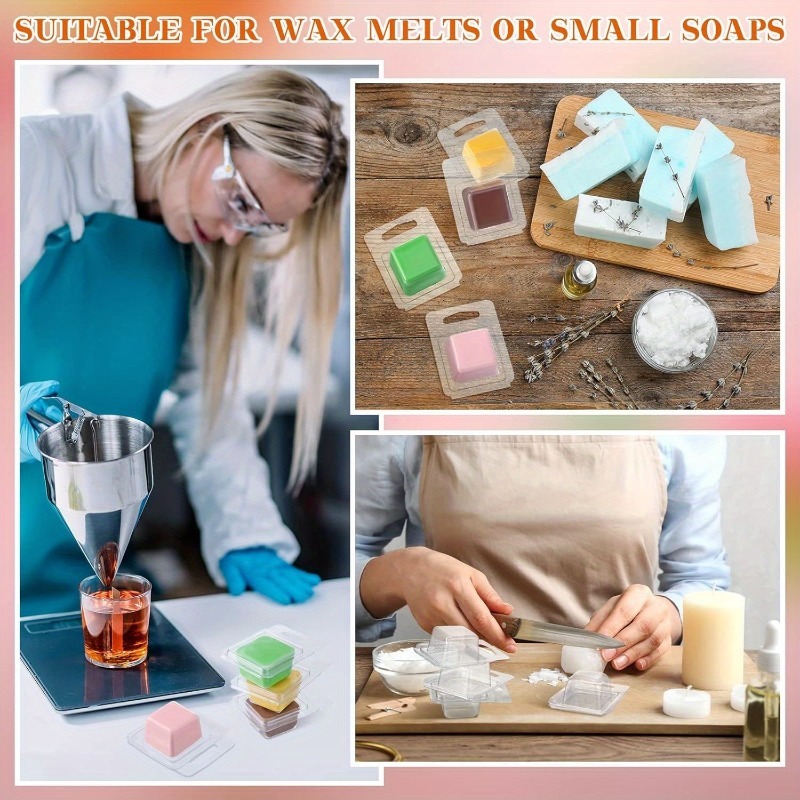 20/50pcs Clear Plastic Wax Mel - Candle Making Vessels ulasan dan harga