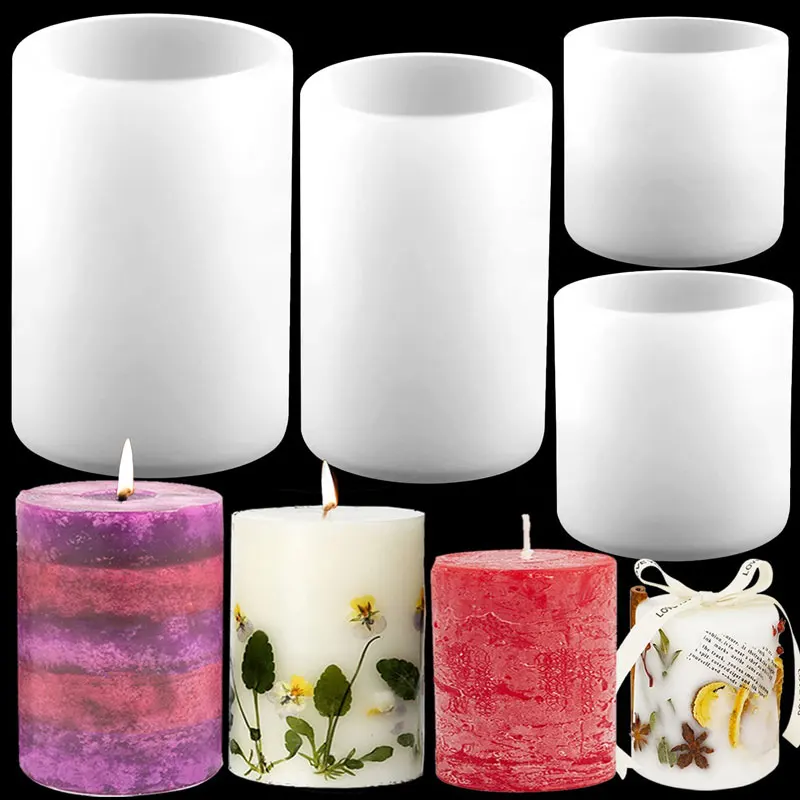 Cylinder Silicone Candle Molds - Candle Making Wax Melter ulasan dan harga