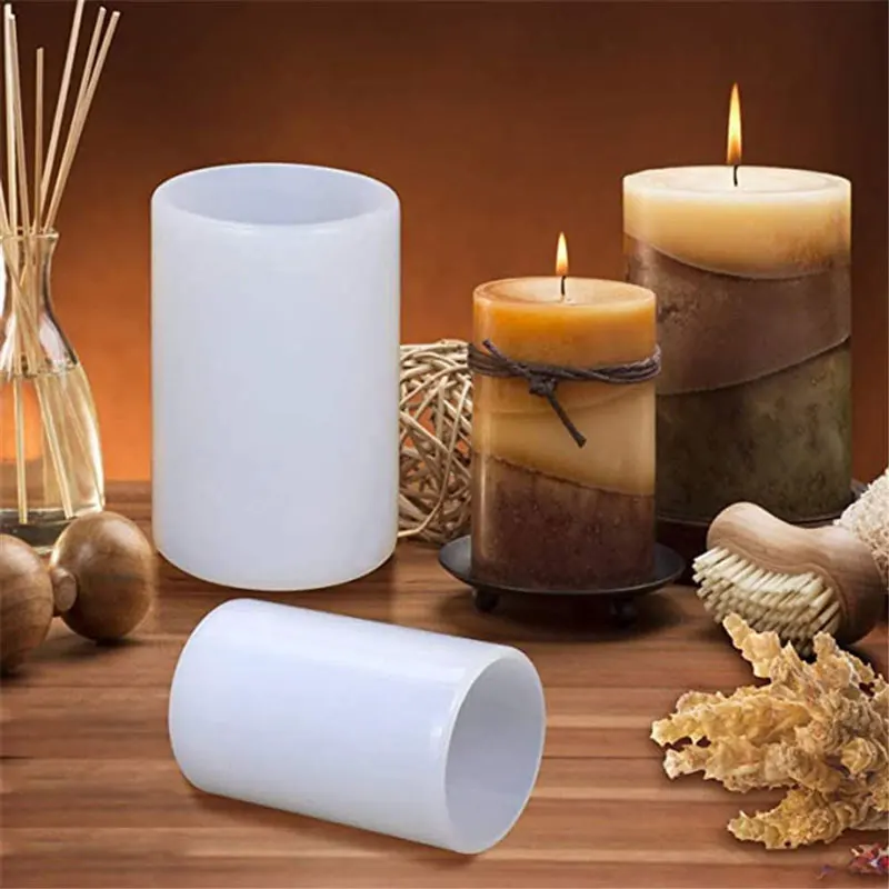 Cylinder Silicone Candle Molds - Candle Making Wax Melter ulasan dan harga