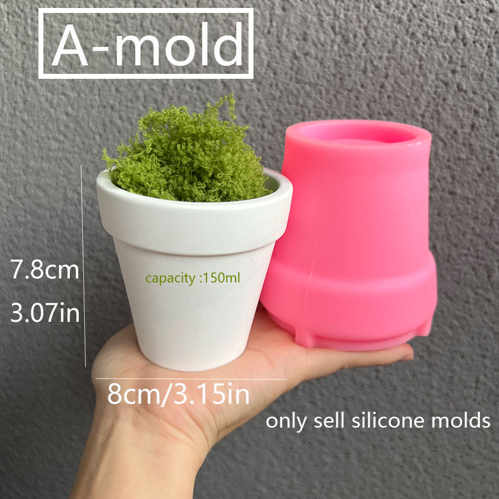 Large Concrete Plant Pot Silic - Candle Making Vessels ulasan dan harga