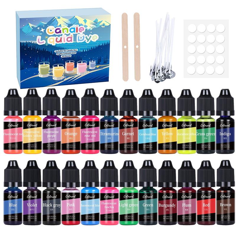 20/24Colors Candle Dyes Pigmen - Candle Dye Chip ulasan dan harga