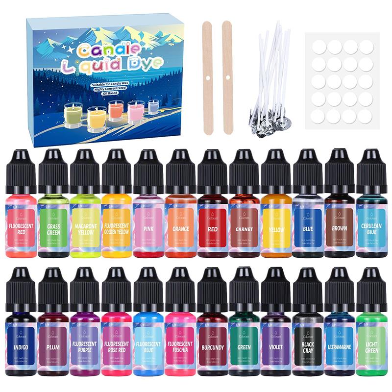 20/24Colors Candle Dyes Pigmen - Candle Dye Chip ulasan dan harga