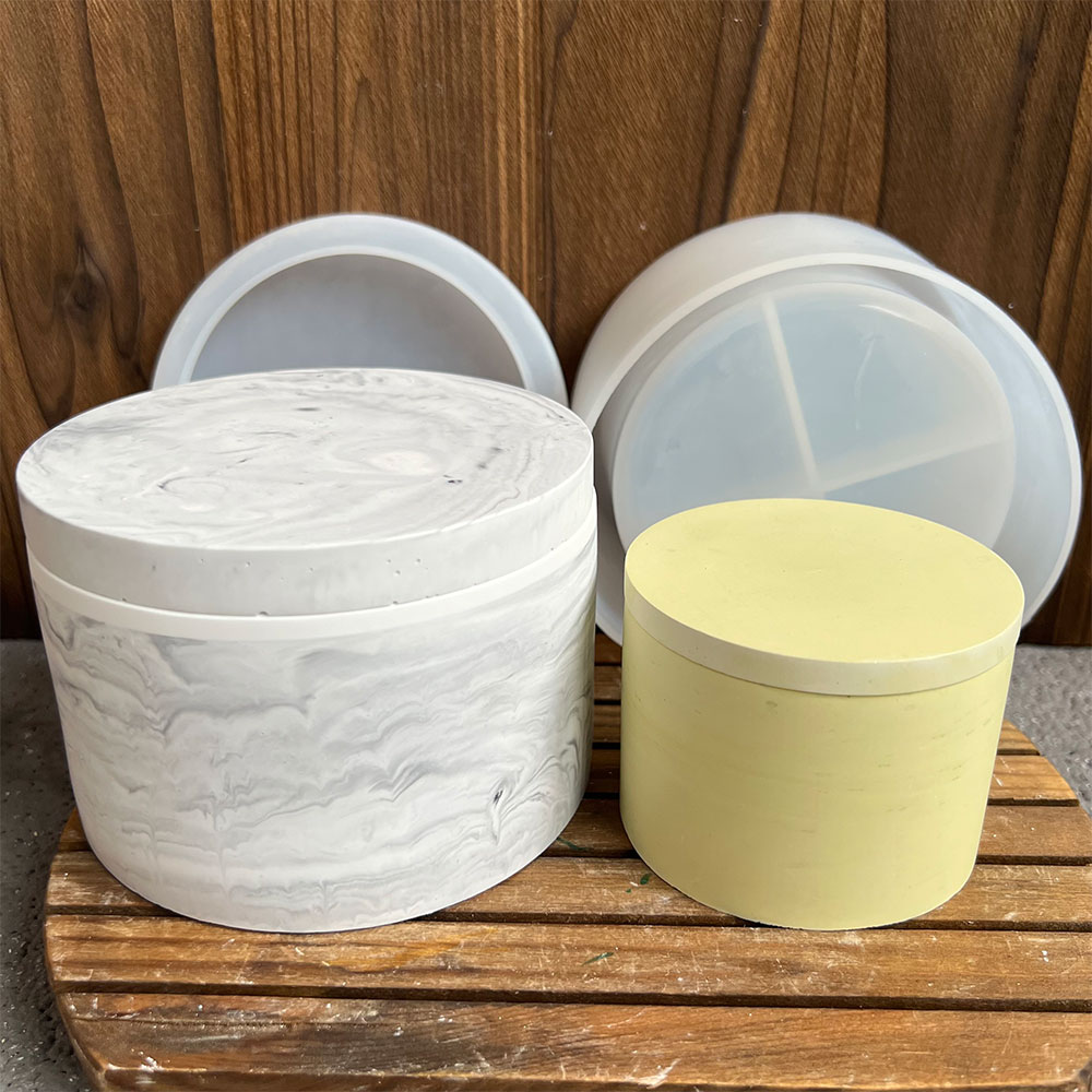 Round Cement Candle Canister S - Candle Making Vessels ulasan dan harga