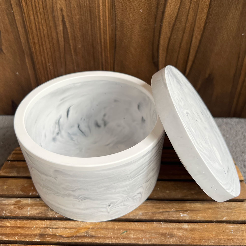 Round Cement Candle Canister S - Candle Making Vessels ulasan dan harga
