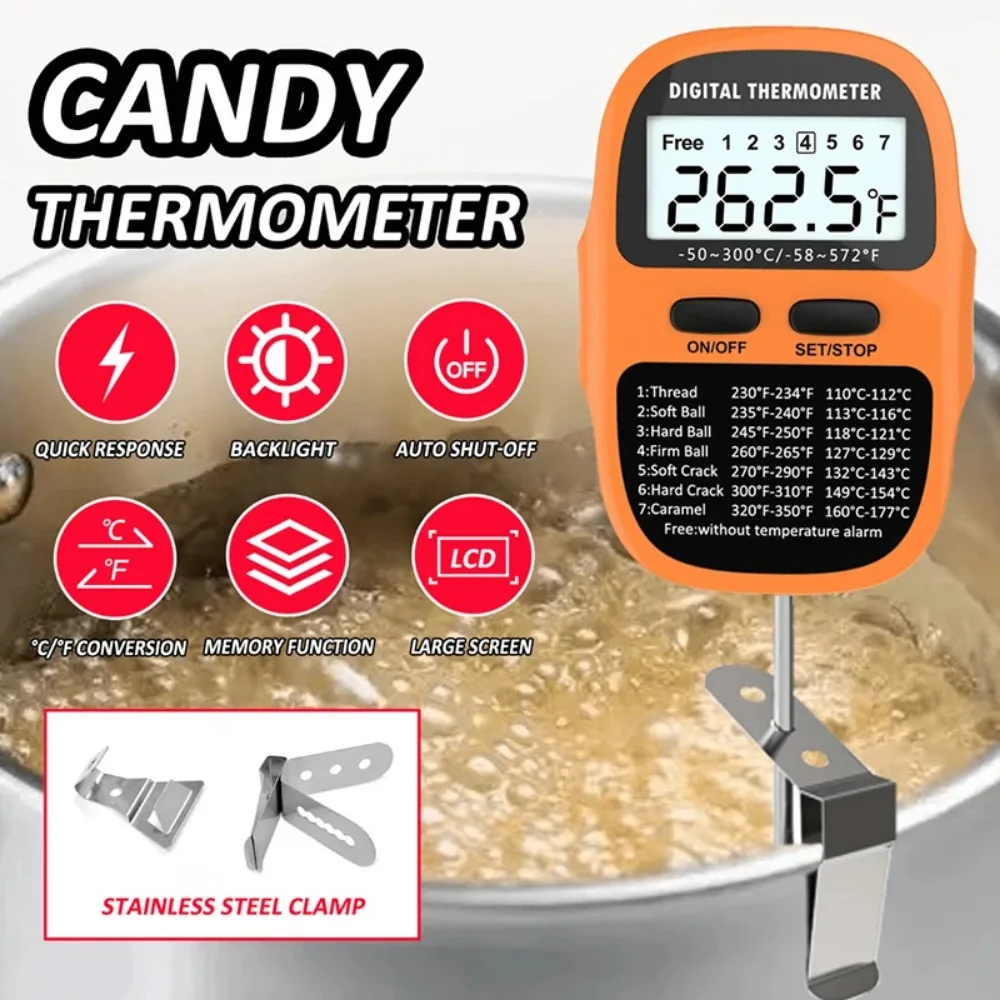 Digital Kitchen Thermometer Th - Thermometer Candy Candle ulasan dan harga